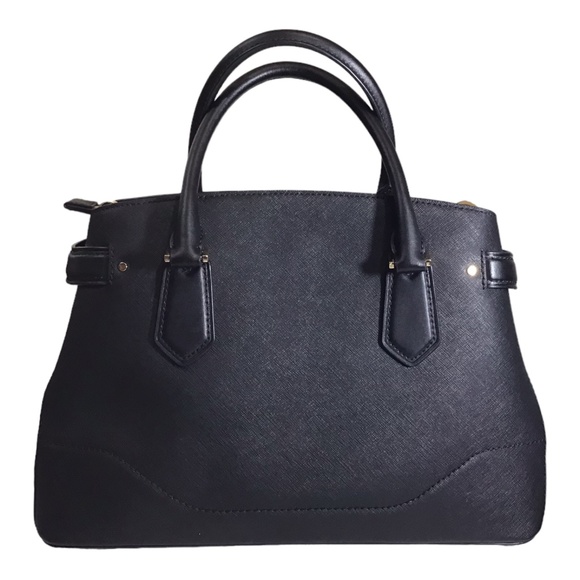 MICHAEL KORS LYNN MK Signature LG EW Satchel Bag Black 38S1CNKS7L See Condition - Picture 4 of 12